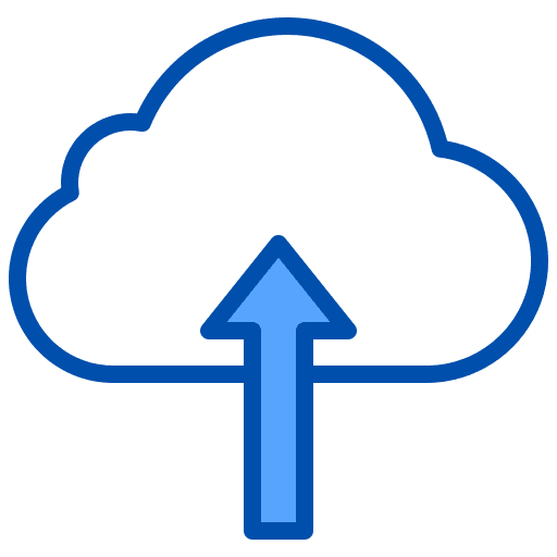 Cloud database cloud seo icon
