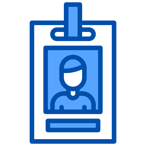 Id card id card business internship icon