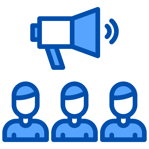 People advertisement advocacy avatar icon