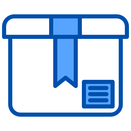 Box package shipping and delivery business icon