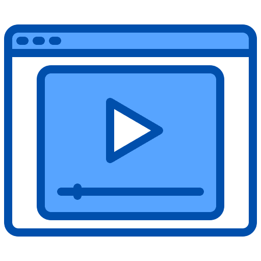 Browser browser video seo and web icon