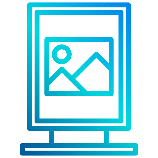 Street sign panel marketing advertising icon