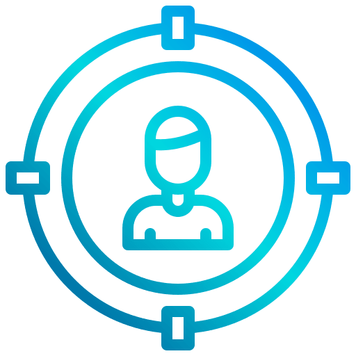 Target target audience customer segmentation icon