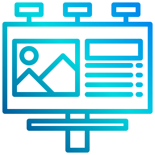 Billboard seo billboard advertisement icon