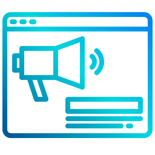 Marketing page internet marketing icon