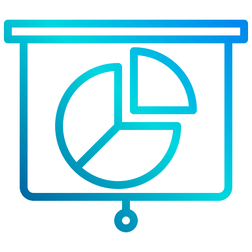 Pie chart marketing seo business icon