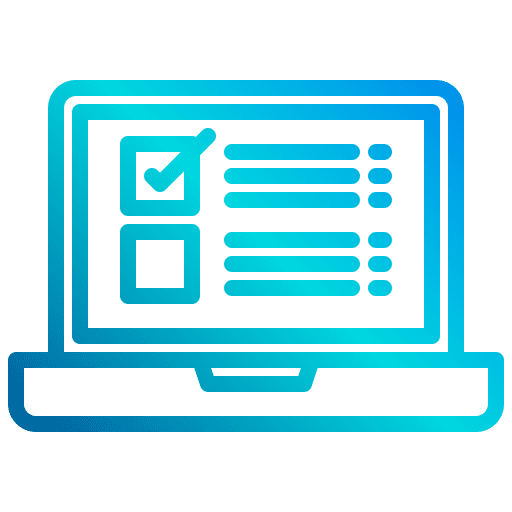 Poll seo and web poll check icon