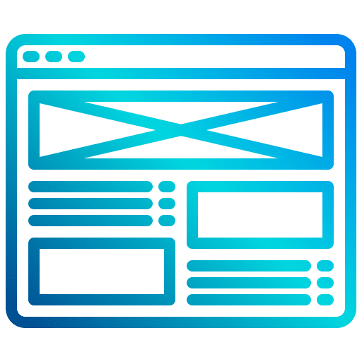 Web design seo web design layout icon