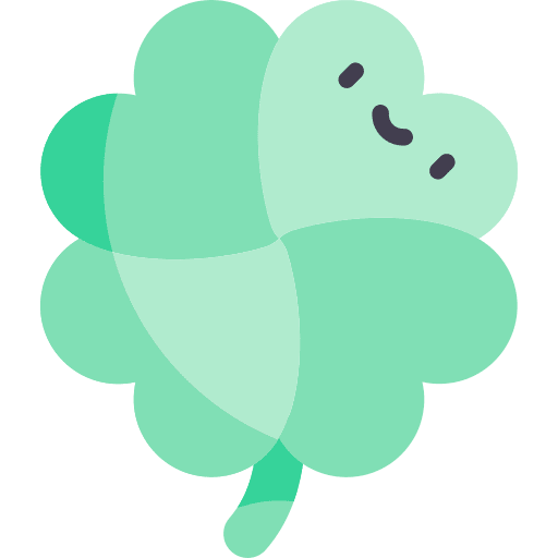 Clover leaf four leaf ireland icon