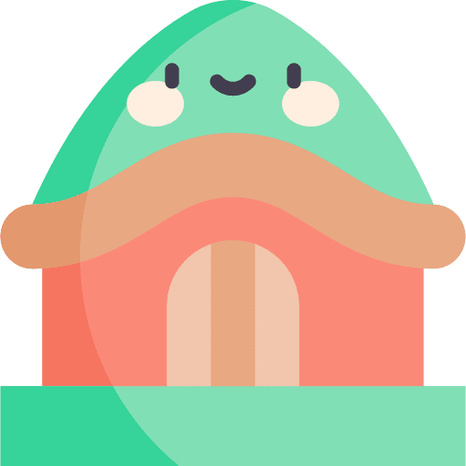 Hut shelter architecture and city home icon