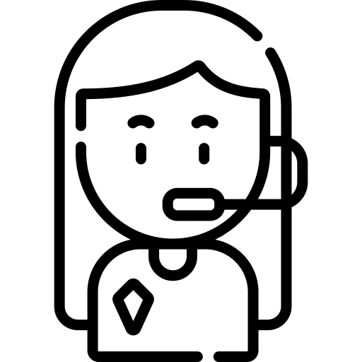 Call center woman avatar call center icon