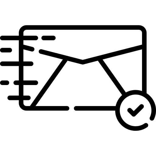 Send mail communications send icon