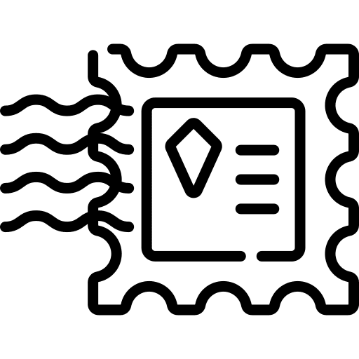 Stamp stamp postage stamp postcard icon