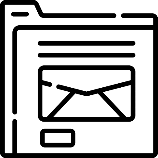Email communications interface envelope icon
