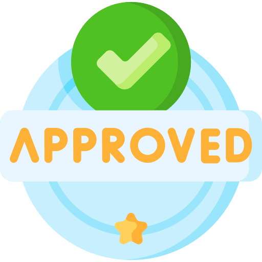 Approved correct check symbol icon