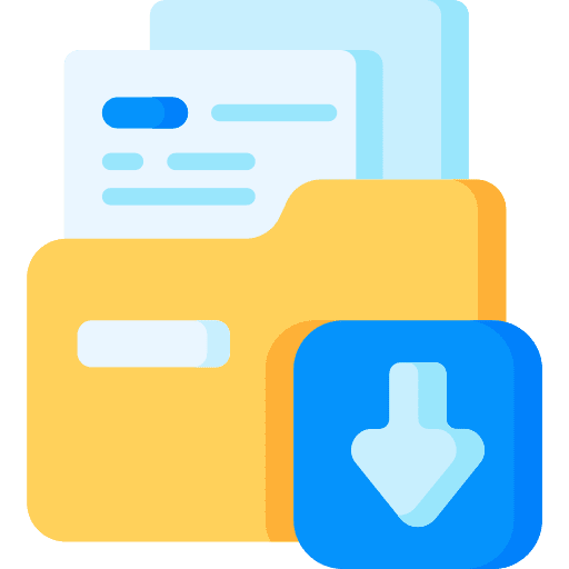 Attachment user interface files and folders clip icon