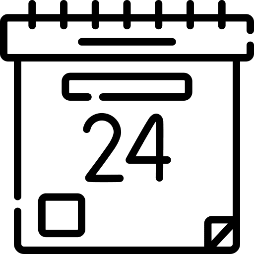 Calendar calendar 24 day icon