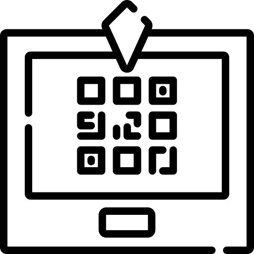 Qr code electronics ui quick response code icon