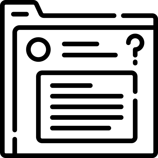 Question faq question browser icon