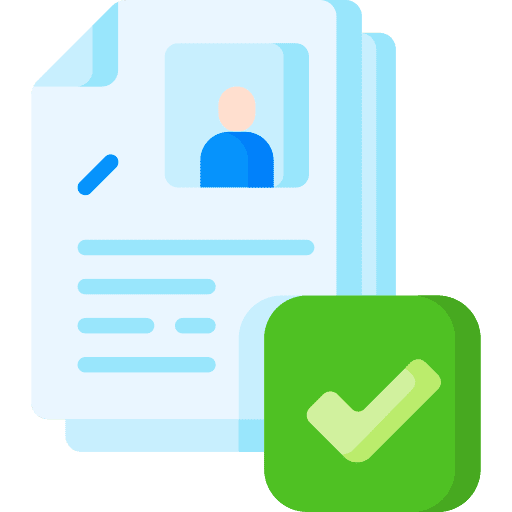 Registered personal data clipboard document icon