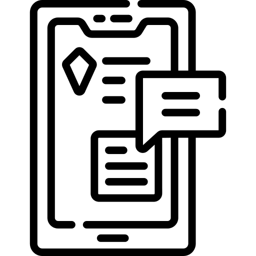 Smartphone message conversation chat icon