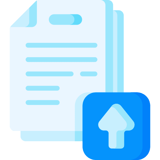 Submit upload document submit icon