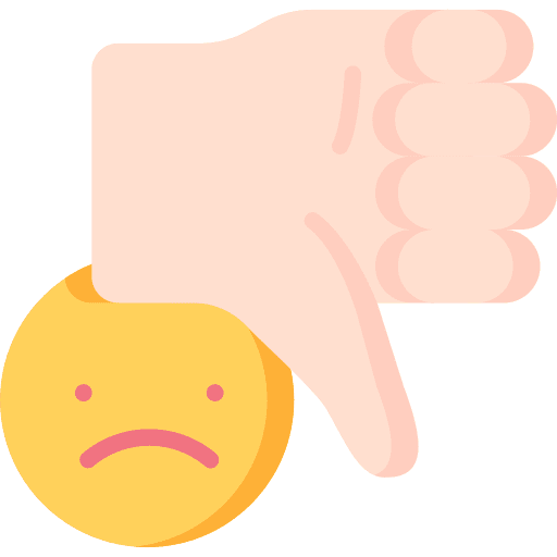 Dislike hand communications dislike icon
