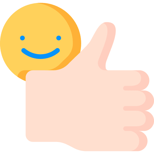 Like smiley social rating icon