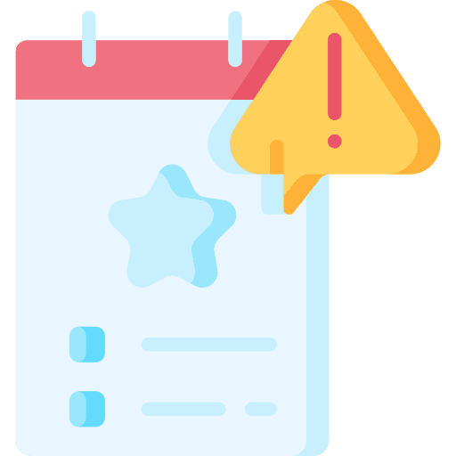 Requirement form want warning icon