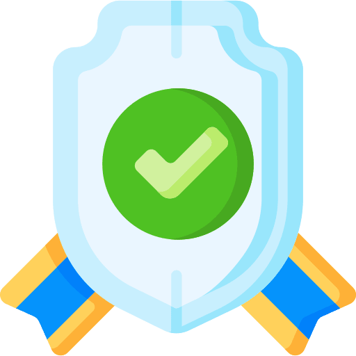 Verified sign shield verify icon