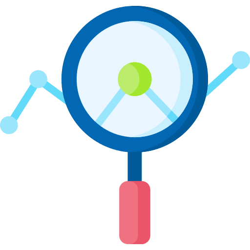 Analysis trend analysis research icon