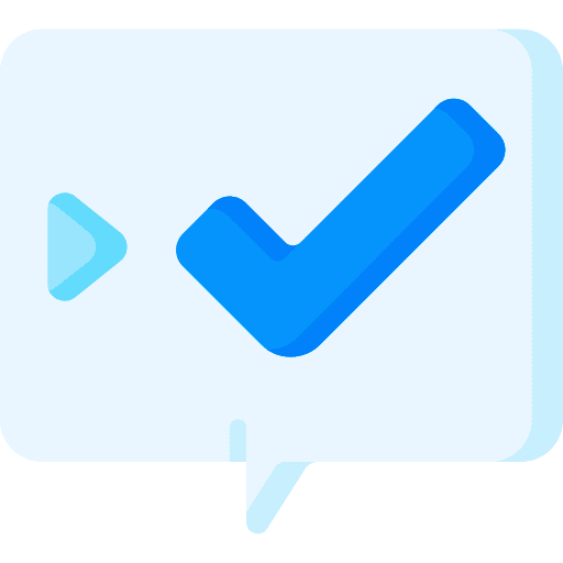Customer satisfaction check decision rating icon