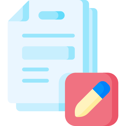 Edit pen document writing tool icon