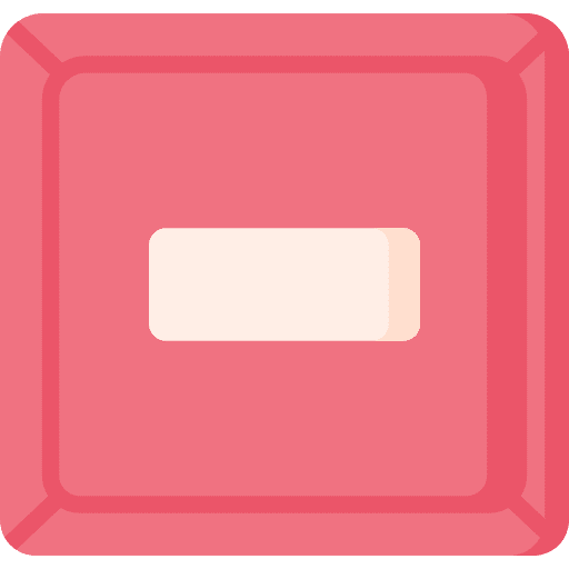 Minus substraction minus signs icon