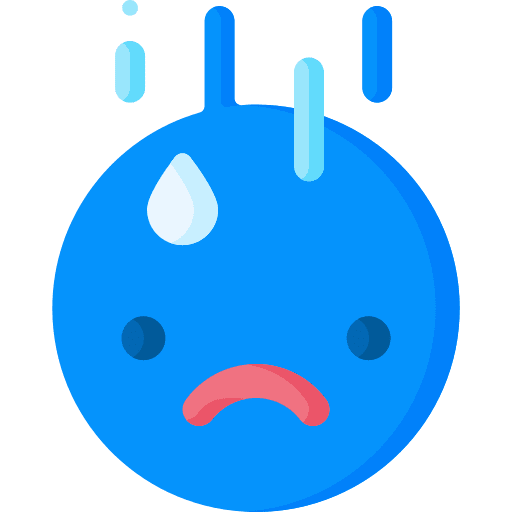 Sad upset emotion emojis icon