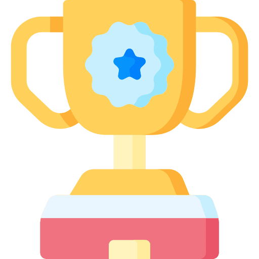 Trophy reward emblem insignia icon