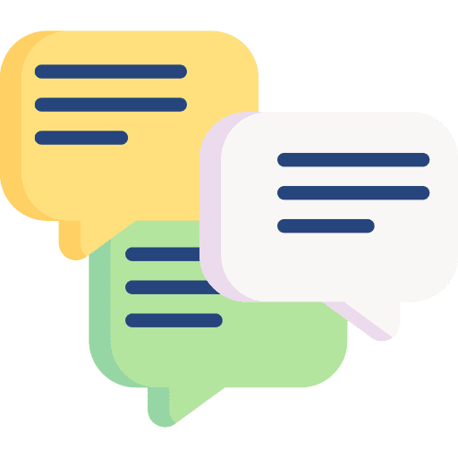 Conversation messages comment speech bubble icon