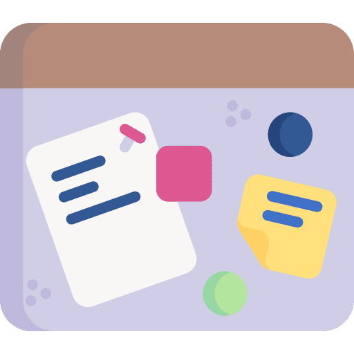 Moodboard art and design plan stickers icon