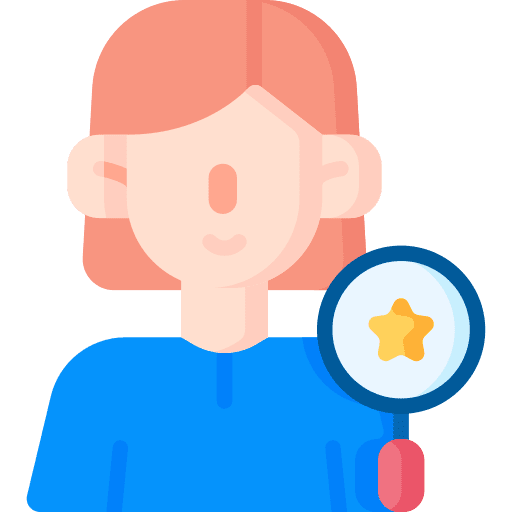 Reviewer user rate review icon