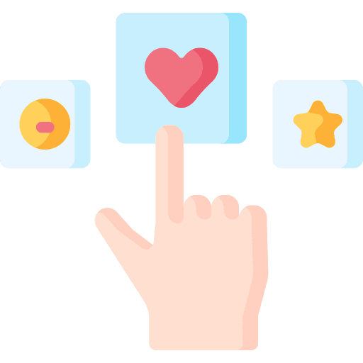 Select social media communications click icon