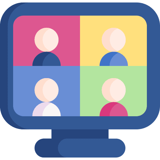 Videoconference videoconference learning virtual event icon