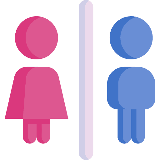 Wc man man and woman restroom icon