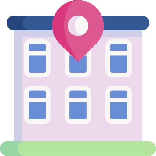 Coworking buildings placeholder maps and location icon