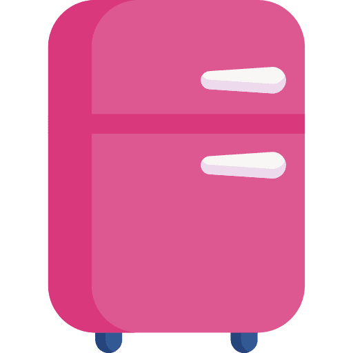 Fridge food and restaurant cooler refrigerator icon