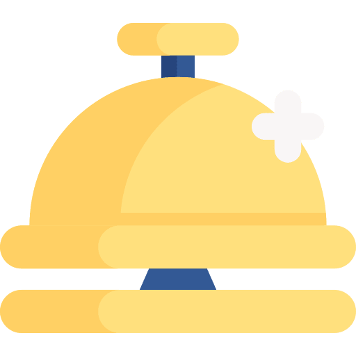 Hotel bell hotel service ring bell reservation icon