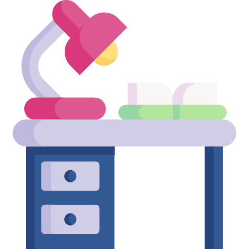 Office table workspace table lamp office table icon