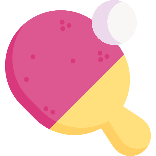 Ping pong ping pong racket equipment icon