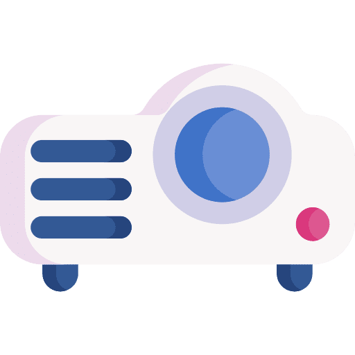 Video projector office material device electronics icon