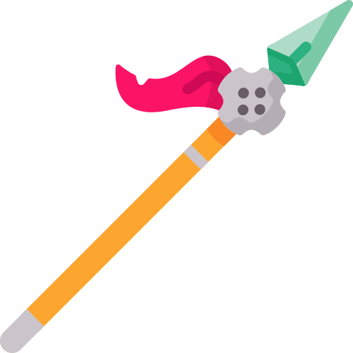 Spear rpg game weapons lance icon