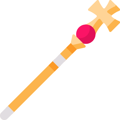 Staff arcade stick staff icon